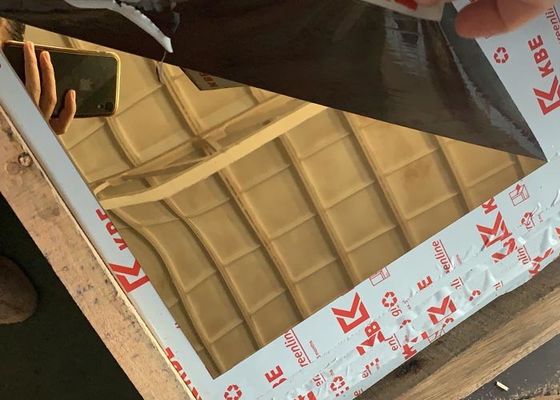 良い価格 1219mmの幅201のステンレス鋼 シート ミラーの金の銀の終わりの黒いミラー オンライン